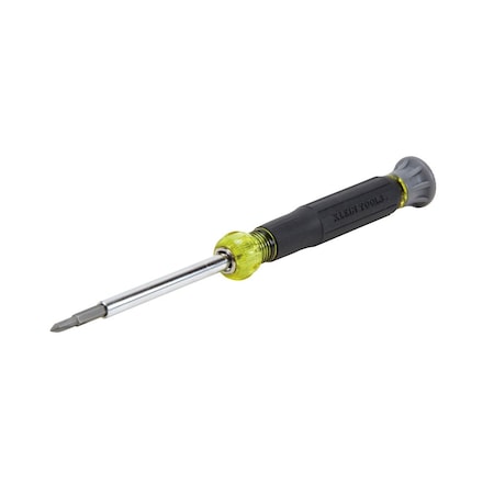 Klein Tools Multi-Bit Electronics Screwdriver, 4-in-1, Phillips, Slotted Bits 32581