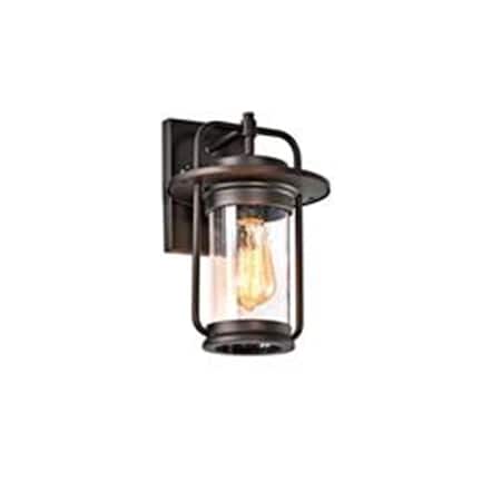 Chloe Lighting 13 in. Jeffrey Transitional 1 Light Outdoor Wall Sconce, Rubbed Bronze CH2S212RB13-OD1
