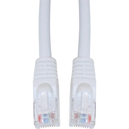 Cable Wholesale Cat6 White Copper Ethernet Patch Cable, Snagless/Molded Boot, POE Compliant, 2 foot 10X8-09102