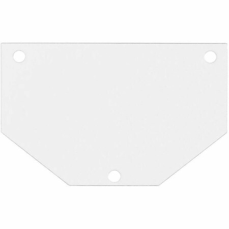 Hubbell Wiring Device-Kellems Recessed 10" Series, Sub Plate, 1/2 Perimeter, Blank Cover S1R10PSPB