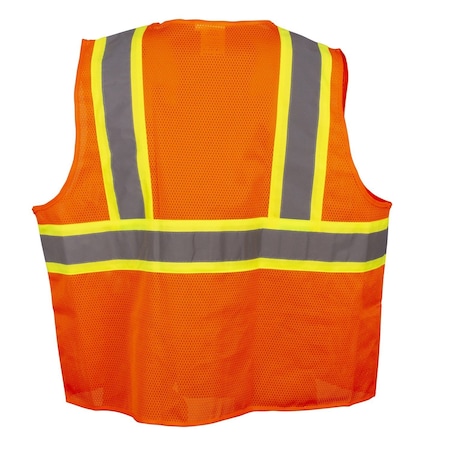 Cor-Brite Surveyors Safety Vest, Orange, Type R VS272PL