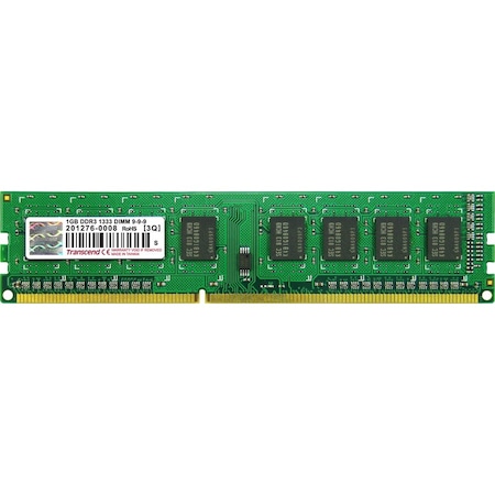 Transcend Information DDR3 SDRAM - 1 GB - DIMM 240-PIN - 1333 MHZ - NON ECC TS128MLK64V3U