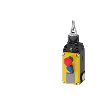 Siemens cable-operated switch with emergency stop metal enclosure IP67 yellow 3SE7141-1EG10-0CA1