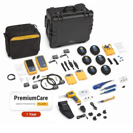 Fluke Cable Tester Kit, 2625 ft Max cable L DSX2-8000OI/GLD