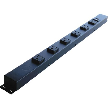 X1 Power Strip, USB, 5-15R, Hardwire, 0 ft., Black HRU206V1