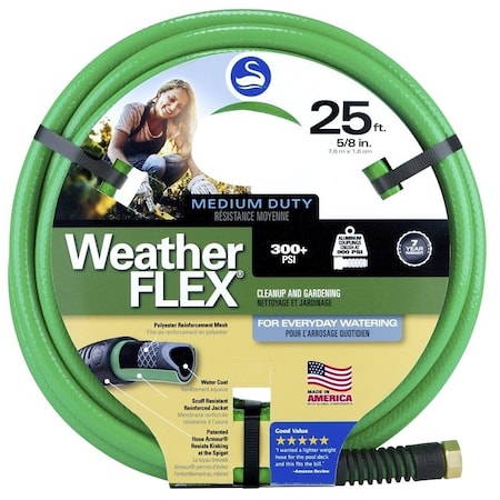 Swan SNWF58025 Garden Hose, 25 ft L, Green CSNWF58025