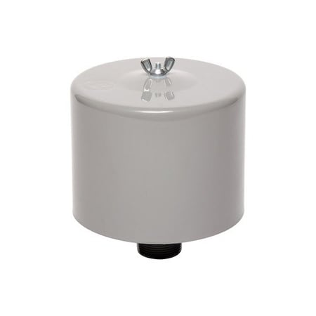 Gast Inlet Vacuum Filter, Heavy Duty, 1 1/4 in MPT Male, 10 Micron, Screw-On, 54 cfm AJ126C