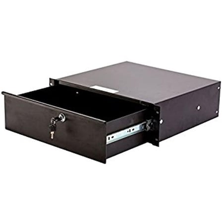 Plugit 3 U Metal Locking Rack Drawer PL560685