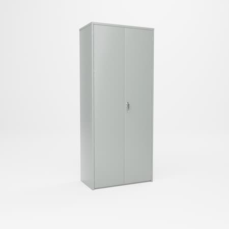 Pucel Heavy Duty Storage Cabinet, 36 in W x 84 in H x 19 in D, Gray HDSC-3684-19-4