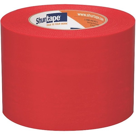 Shurtape Film Tape, Red, 60 yd L, 3-3/4 in W 152421