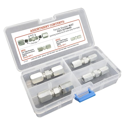 Sur&R High Pressr Compression Union Assortment HP200