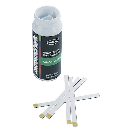 Hach Chemical Test Strips, 1 3/8 in L, PK50 2744850