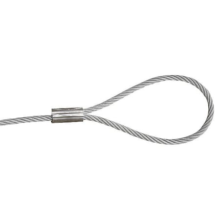 Lexco Cable Wire Rope Lanyard 1/8 7x19 GAC 125D2C0110240