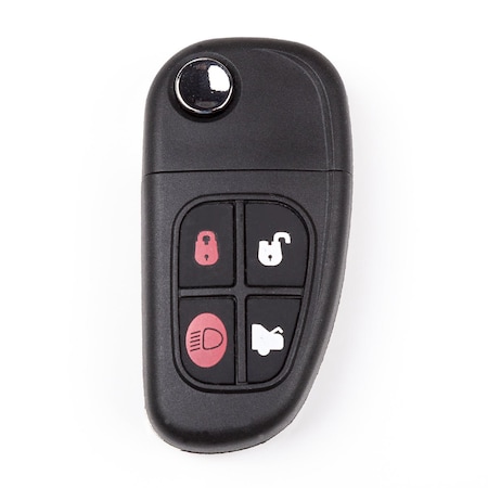 Aks Keys Remote Keys Flip, Fob, Compatible, with, Jaguar, 2002, 2003, 2004, 2005, 2006, 2007, 2008, 4B RC-JAGUAR-01C