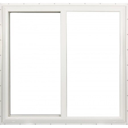 Factory 2U Windows Horizontal Sliding Impact Window 36in x 36in, White Vinyl, LowE Laminated Glass High Alt 804015