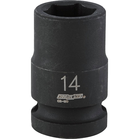 Channellock 1/2'' Drive 14 mm 6-Point Shallow Metric Impact Socket 315001