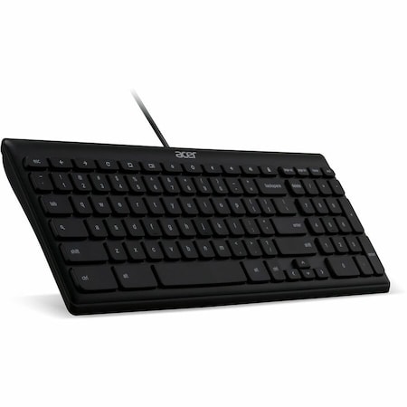 Acer AKB910 Keyboard - Cable Connectivity - USB Interface - English (US) - PC - Black GP.KBD11.00S