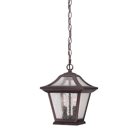 Homeroots Antique Bronze Birdhouse Shape Outdoor Hanging Light 397978