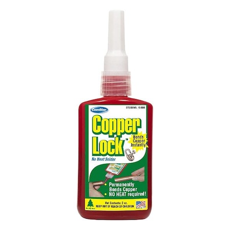 Comstar Instant Adhesive, Copper Lock Series, 2 oz, Bottle 10-800