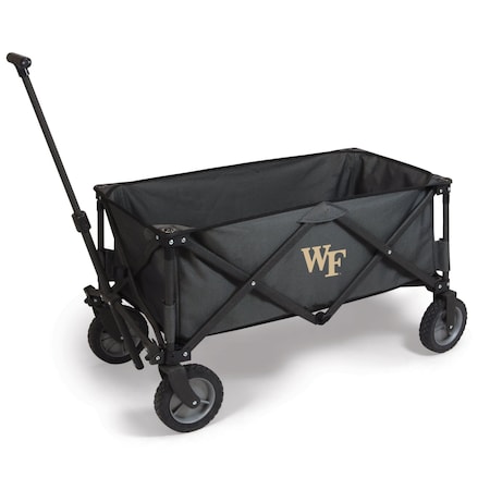 Picnic Time Family Of Brands NCAA Wake Forest Demon Deacons Adventure Wagon Folding Wagon - Wagon Cart 739-00-679-614-0
