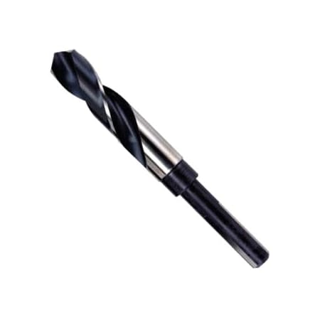 Hanson Silver and Deming High Speed Steel Fractional 1/4" Reduced Shank Drill Bit - 45/64" 91145