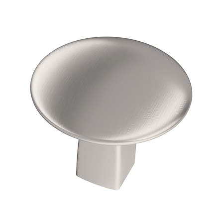 Amerock Riva 1-1/4 in 32 mm Diameter Satin Nickel Cabinet Knob BP55362G10