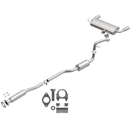 Bre Exhaust Exhaust System, Aluminized Steel; With Muffler; 2-1/4 Inch Pipe Diameter; Single Exhaustdual 106-0504