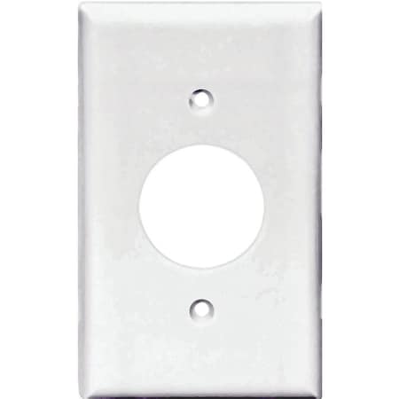 Eaton Wiring Devices Wallplate, 412 in L, 234 in W, 1 Gang, Polycarbonate, White, HighGloss PJ7W
