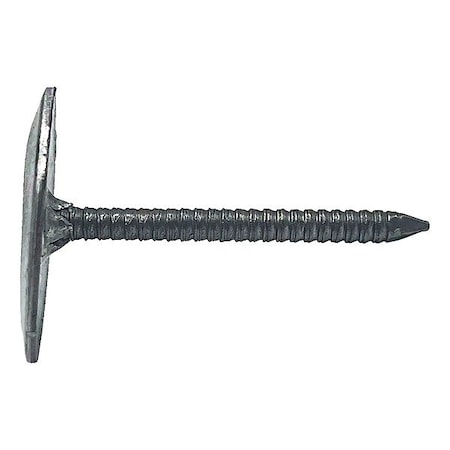 Zoro Select Nails, 1 1/4 in L, Steel, Plain Finish, 7/64 ga, 294 PK 125506114
