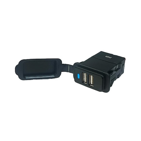 Switch Components USB-A Dual Port: 2.4A + 2.4A Independent Power Per Port A3A-USB2-1-B