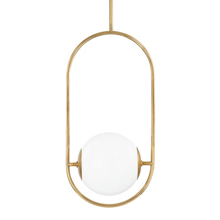 Corbett Lighting Everley 1 Light Pendant 18 In. Vintage Brass 273-43-VB