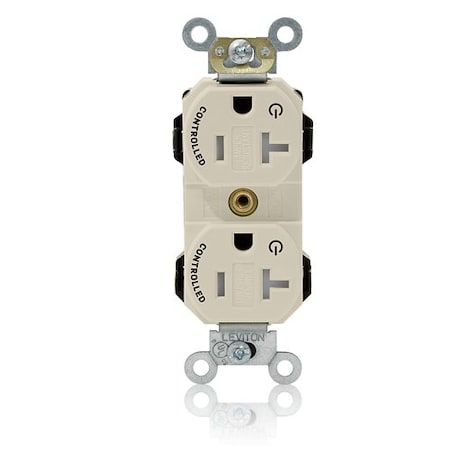 Leviton Plugs&Rcptcls, 20A, 125VAC, Almnd, Nylon MT563-2ST
