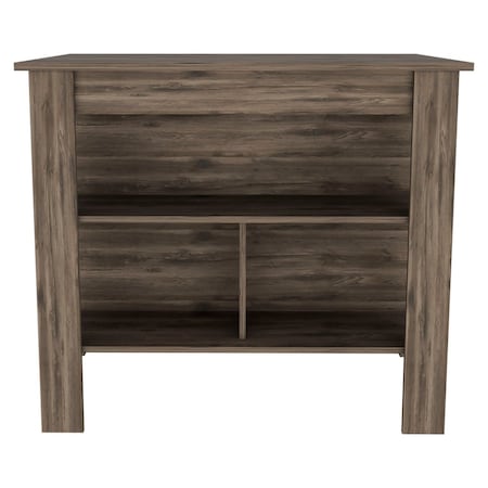 Homeroots Brown 41in Kitchen Island With Storage 474091
