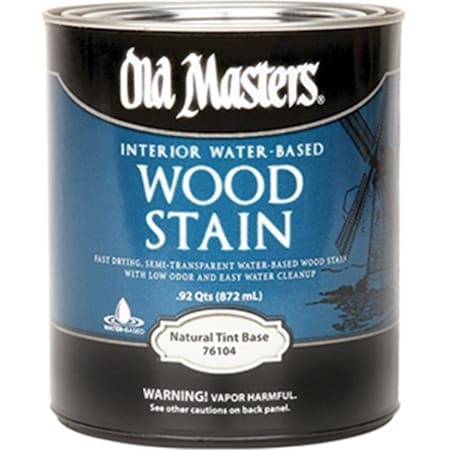 Old Masters 76104 1 Quart. Water Based Interior Wood Stain Tint Base 86348761049