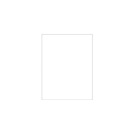 Bubblefast 8 1/2 x 11'' Glossy White Rectangle Laser Labels-1 Label per Sheet BFLL206