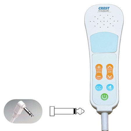 Crest Healthcare Pillow Speaker, 8 ft Cable L EN0301EEAAXXXXZE1