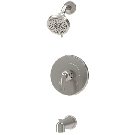 Symmons Elm Single Handle Wall Mounted Tub and Shower Trim Kit with Diverter Lever (Valve Not Included) 5592STN15TRM