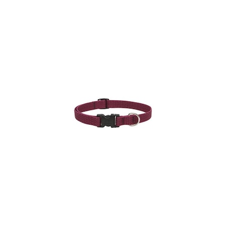 Lupine Eco Dog Collar, Adjustable, Berry, 3/4 x 9 to 14-In. 36901