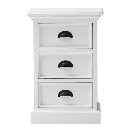 Homeroots 24" Solid Wood and Wood Nightstand 397616