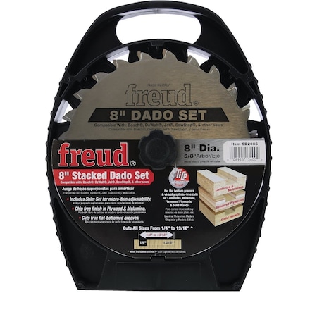 Freud 8'' Pro Dado Circular Saw Blade Set SD208S