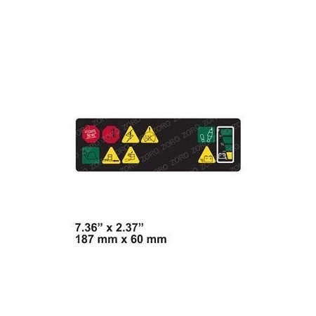 Jlg REPLACEMENT DECAL PLATFORM DISPLAY 1001190797D