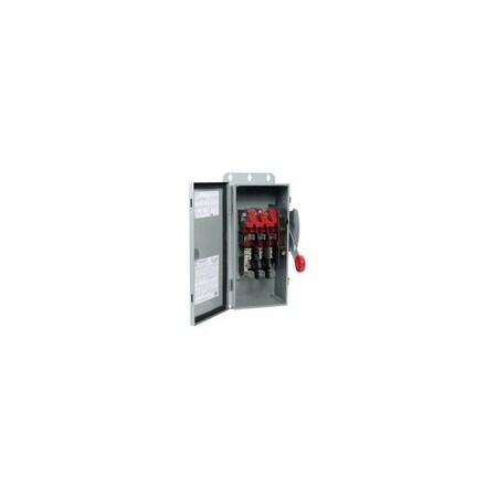 Eaton Heavy Duty Safety Switches DH 3P 30A 600V 50/60Hz 3Ph Fusible 3Wire EA NEMA 12 DH361FDK