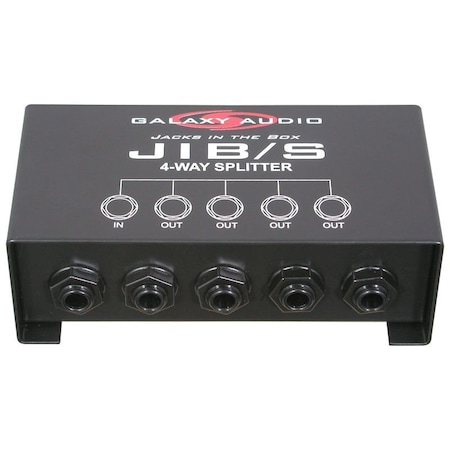 Galaxy Audio 1/4-in Audio Sound Splitter, splits a headphone output into as many as four outputs JIBS