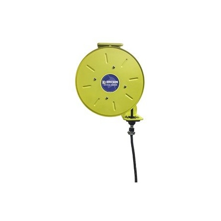 Ericson Cord Reel, NEMA 5-15R, 16 AWG, Yellow Reel Color, 50 ft Length 4163-50-1917LED-12S