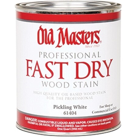 Old Masters 61404 Pickling White Fast Dry Wood Stain 1 Quart 161679