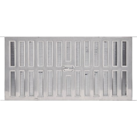 Airvent 8'' x 16'' Aluminum Manual Foundation Vent with Adjustable Sliding Damper FA109000