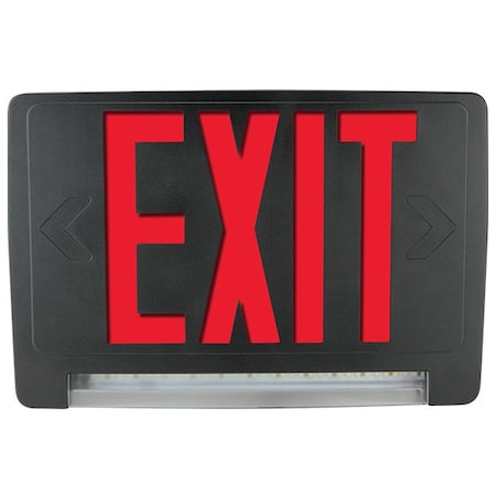 Exitronix CLED Series LED Exit Sign Combo, Light Bar Emergency Lighting, Thermoplastic CLED-U-WH-G2
