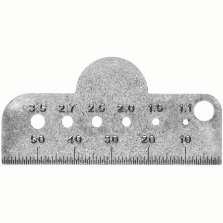 Jorgensen Laboratories Bone Screw & Drill Bit Gauge J0372P