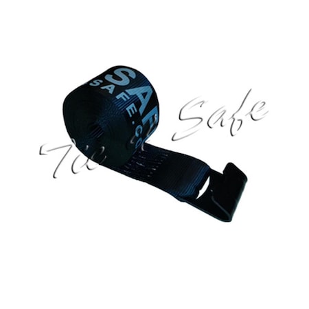Tie 4 Safe 4 in. x 30 ft. Winch Straps with Black Flat Hook, Black - 2 Piece, 2PK TWS41-30M12N-BL-2