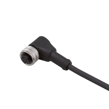 Brady IFMFemale cordset, Cable: 9 m, PUR, black, O 5.3 mm; 5 x 0.34 mm2 (19 x O 0.16 mm ) AWG 22 E18243